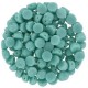 Cuentas de vidrio Czech Cabuchones 2 agujeros 6mm - Jade